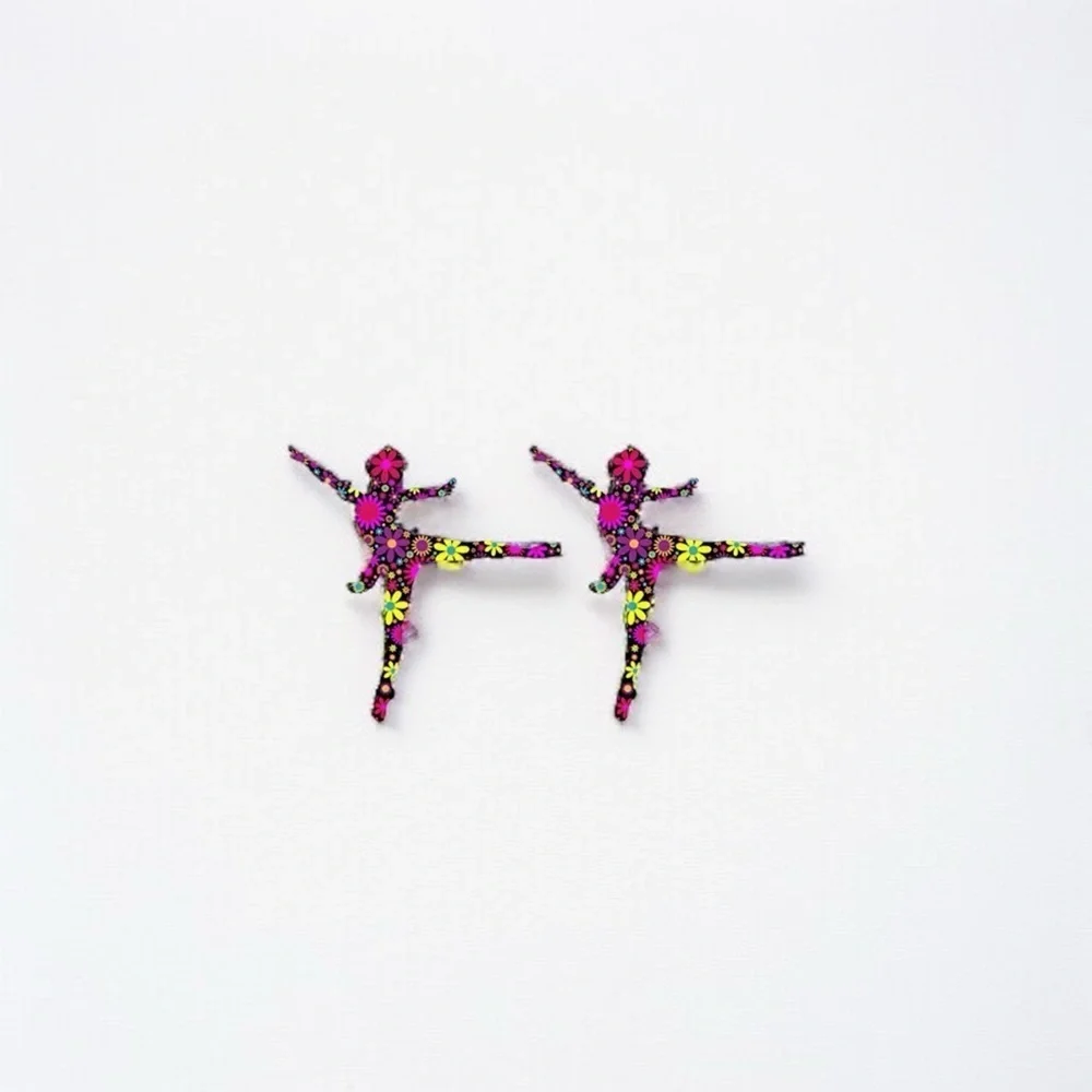Sparkle Like a Superstar: Dancer Stud Earrings for Every Twirl and Tumble!💃NWT